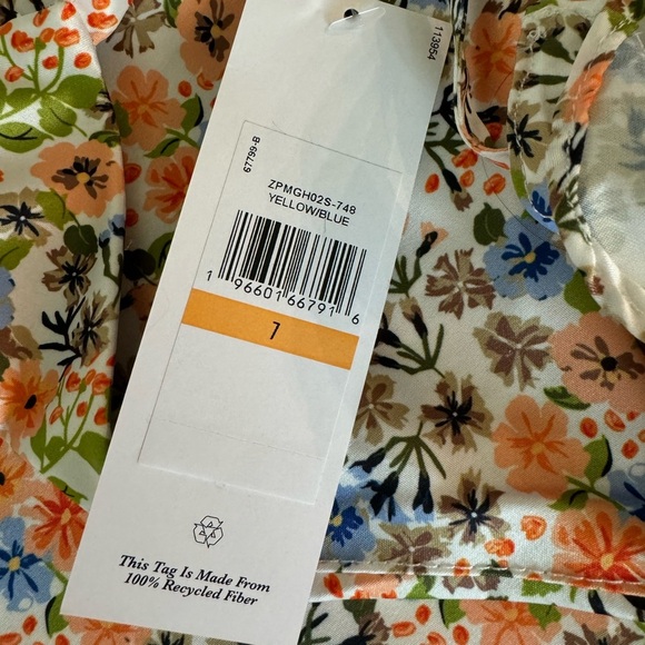 Zac Posen Floral Ruffle Dress NWT - Picture 6 of 6